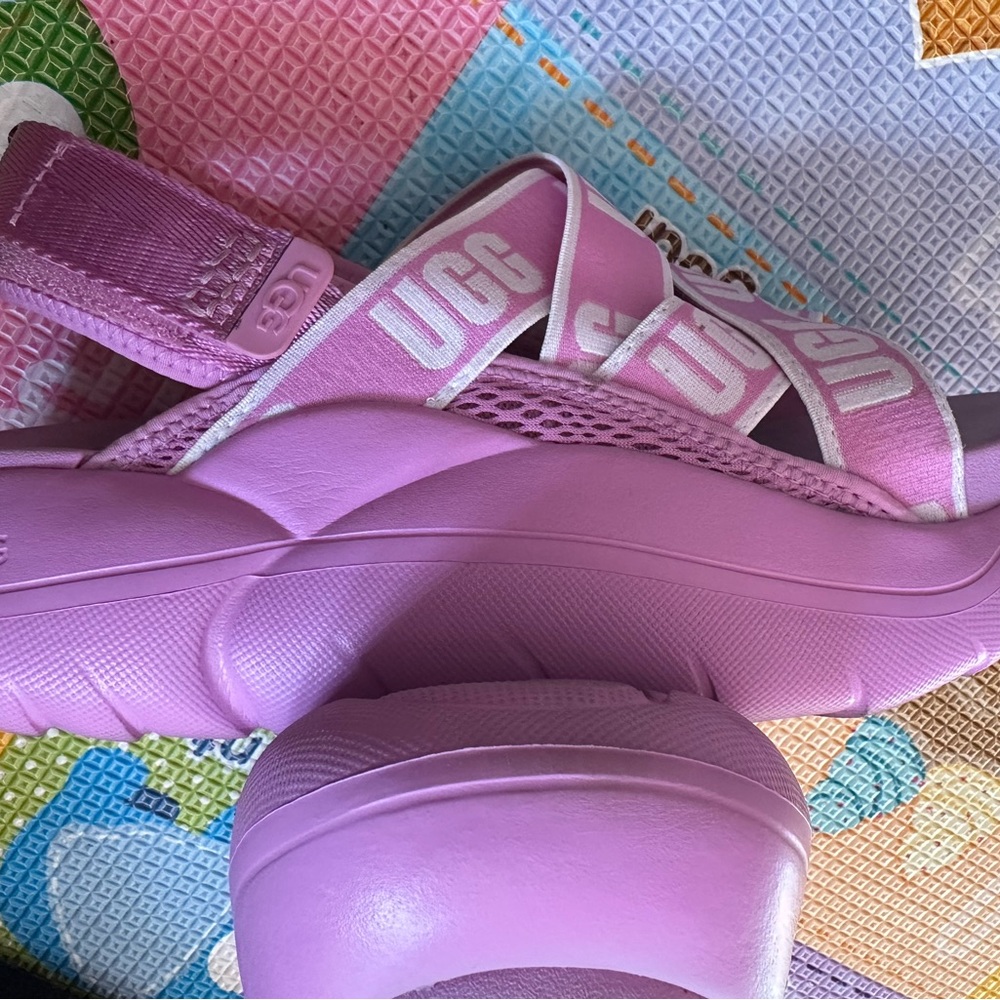 ugg la cloud sandals Pink Wildflowers Logo - Picture 4 of 9